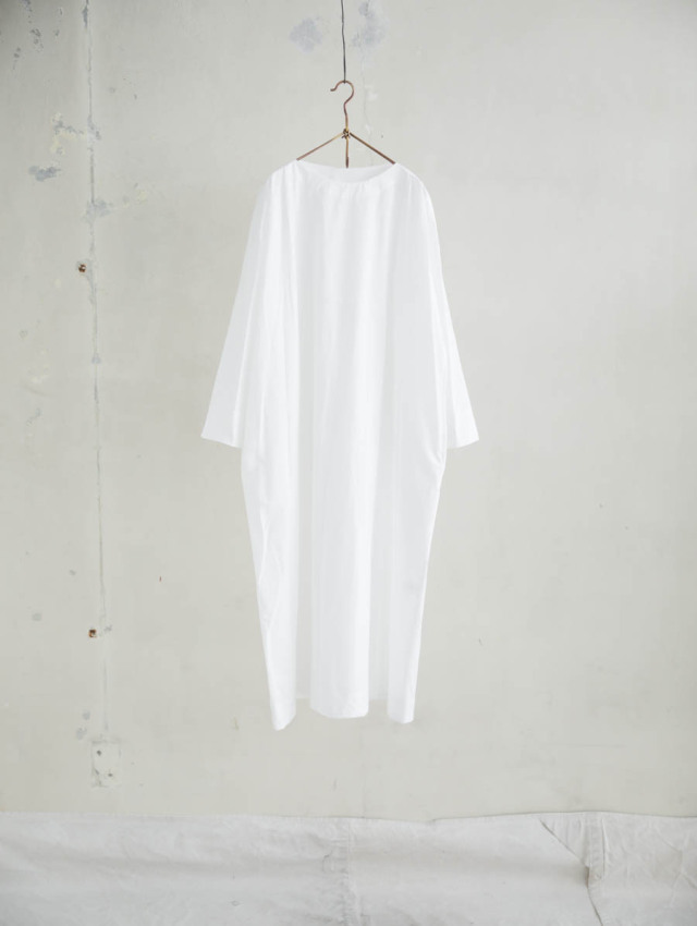Yoli ヨリ｜コットンワイドワンピース（ホワイト）