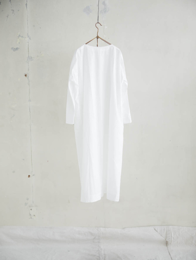 Yoli ヨリ｜コットンワイドワンピース（ホワイト）