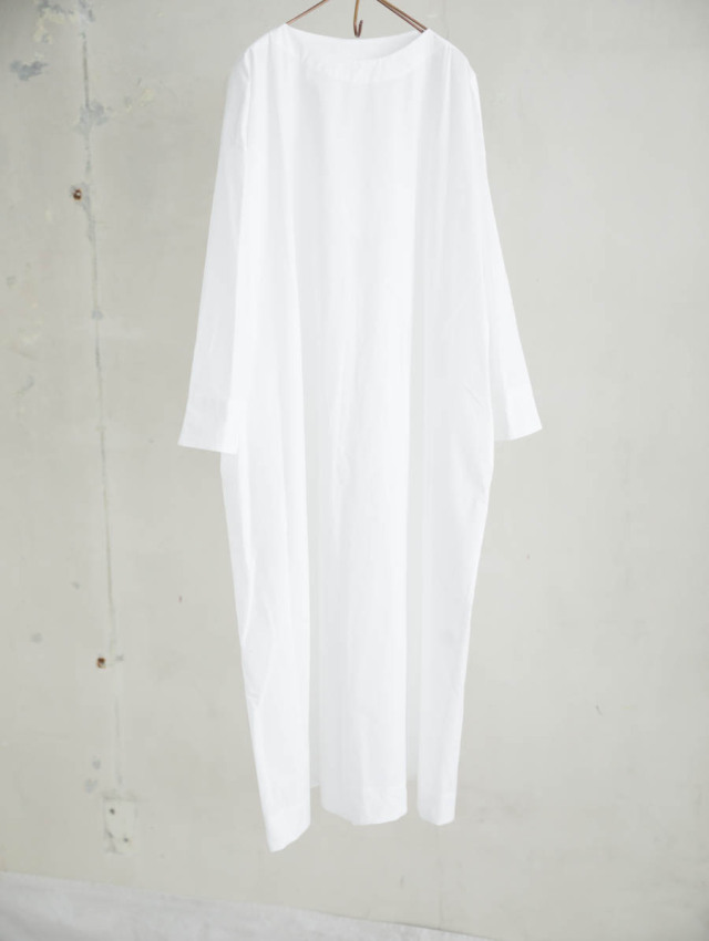 Yoli ヨリ｜コットンワイドワンピース（ホワイト）
