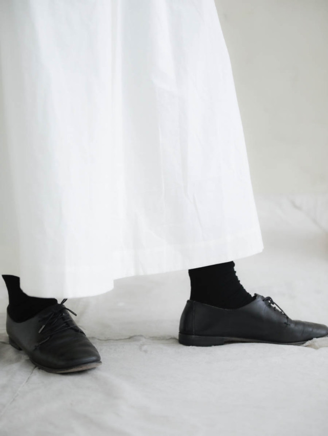 Yoli ヨリ｜ギャザースカート（ホワイト）