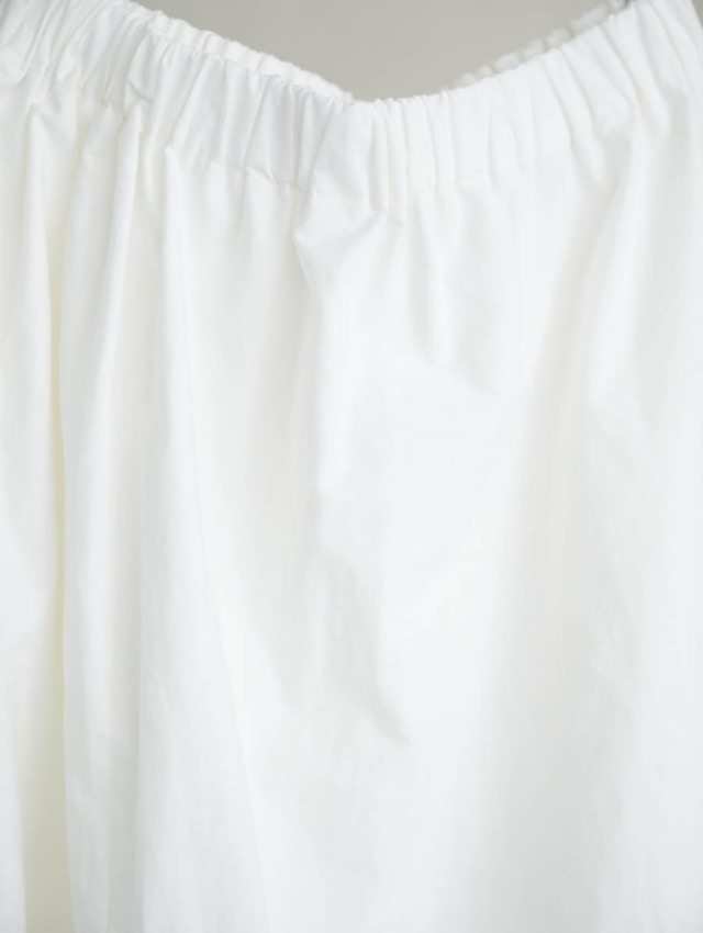 最終価格　Yoli Cotton gather skirt Yoli ヨリ｜ギャザースカート（ホワイト）