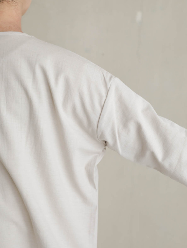 Yoli ヨリ / Wool simple wide blouse ベージュ 