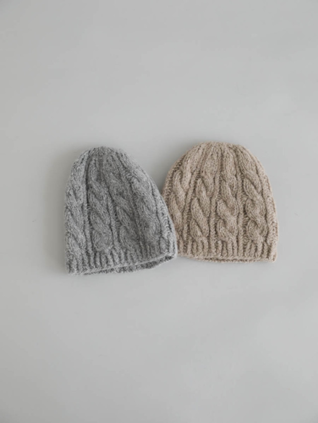yourwear ユアウェア｜カシミヤケーブルニットキャップ