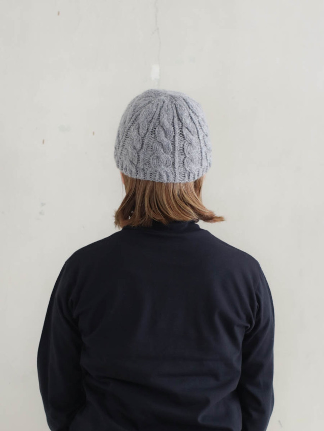 yourwear ユアウェア｜カシミヤケーブルニットキャップ