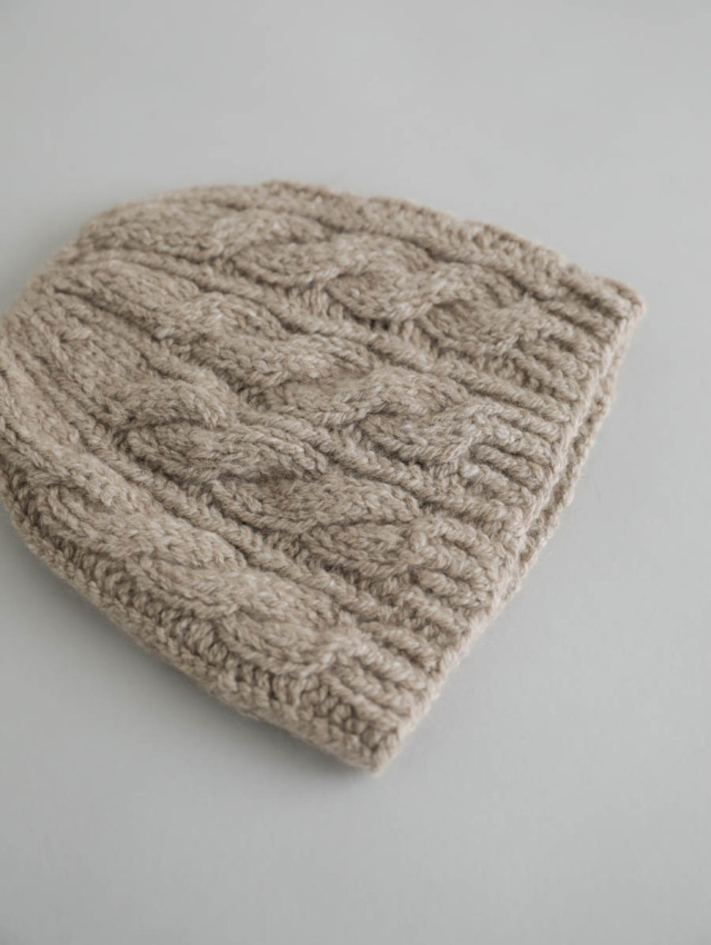 yourwear ユアウェア｜カシミヤケーブルニットキャップ