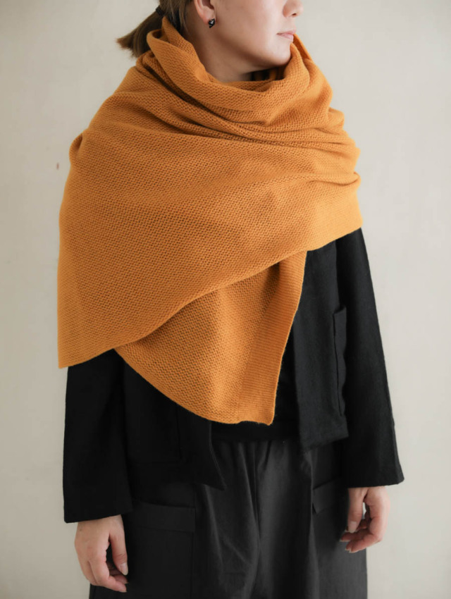 MISEI/TAROU 完売品 奥山メリヤス 220cm高級ウールストール MISEI