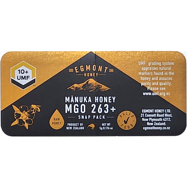 ■即購入■5個組 エグモントハニー マヌカハニー MGO100+ 250g エグモントハニー社 マヌカハニー MGO265+(UMF10+) 250g