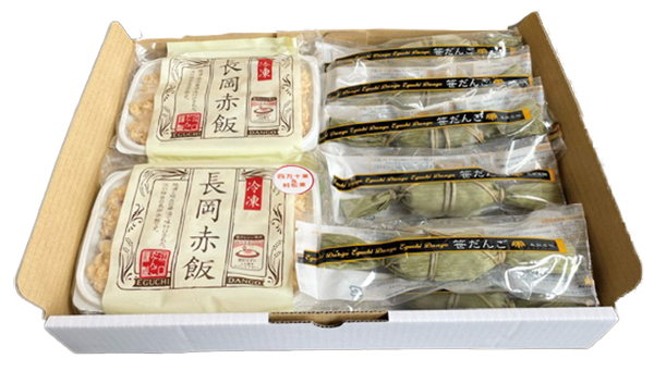 新栗赤飯2個・長岡赤飯2個・笹団子10個
