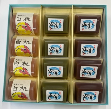 涼菓詰合せ 12個入(こし・抹茶・ゼリー各4個)