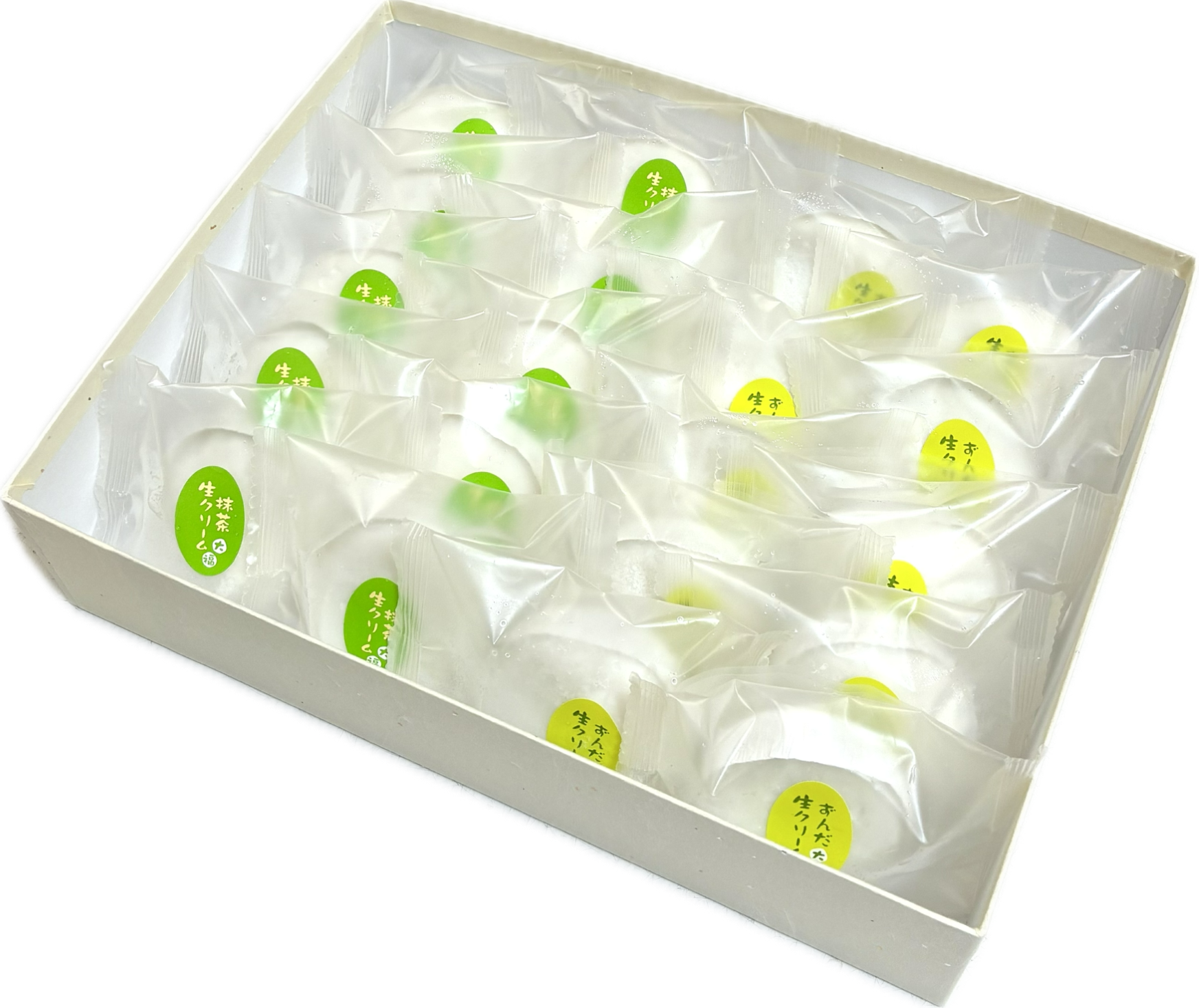 生クリーム大福 ずんだ10・抹茶10