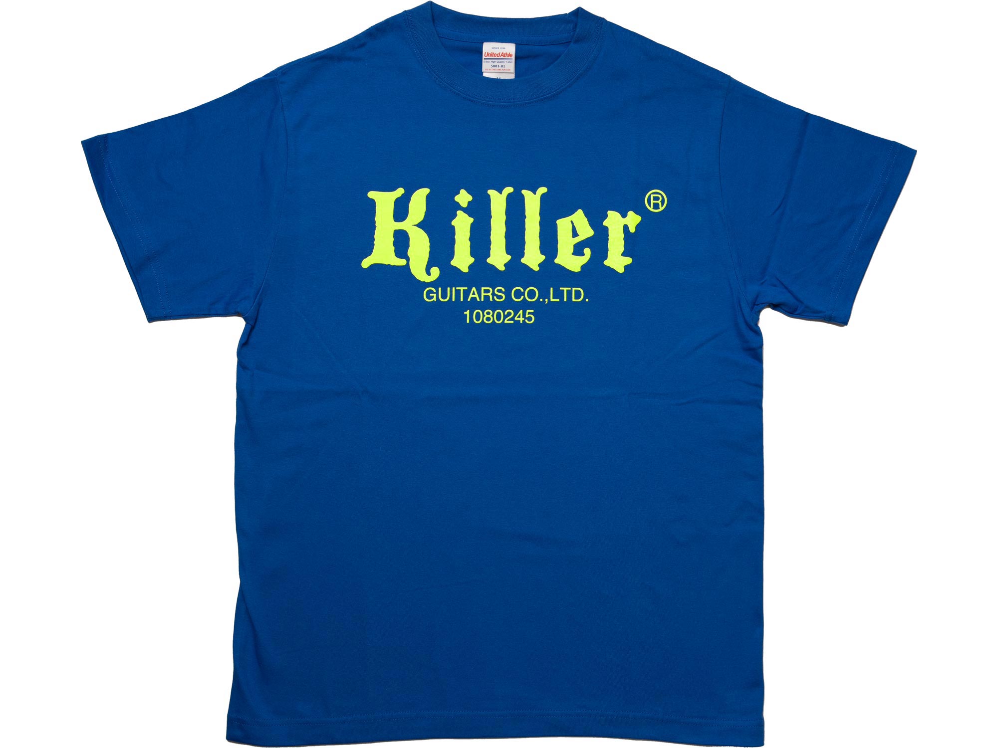 killer Tシャツ ロイヤル・ブルー／蛍光黄色