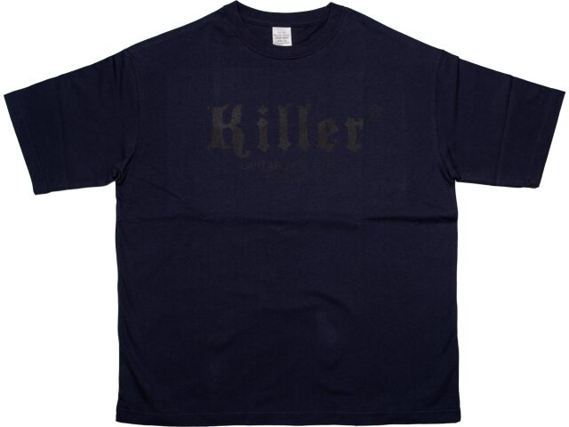 killer ビッグシルエットTシャツ ネイビー／黒