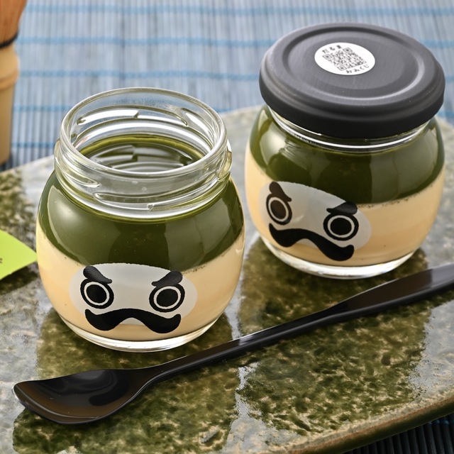 だるまぷりん　抹茶水ようかん