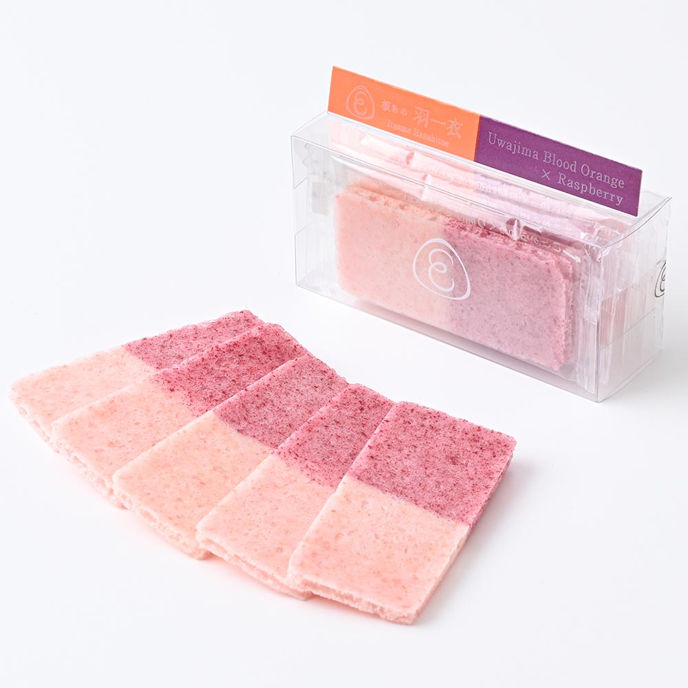 【販売季節外】あめやえいたろう　板あめ　羽一衣　宇和島ブラッドオレンジ×ラズベリー