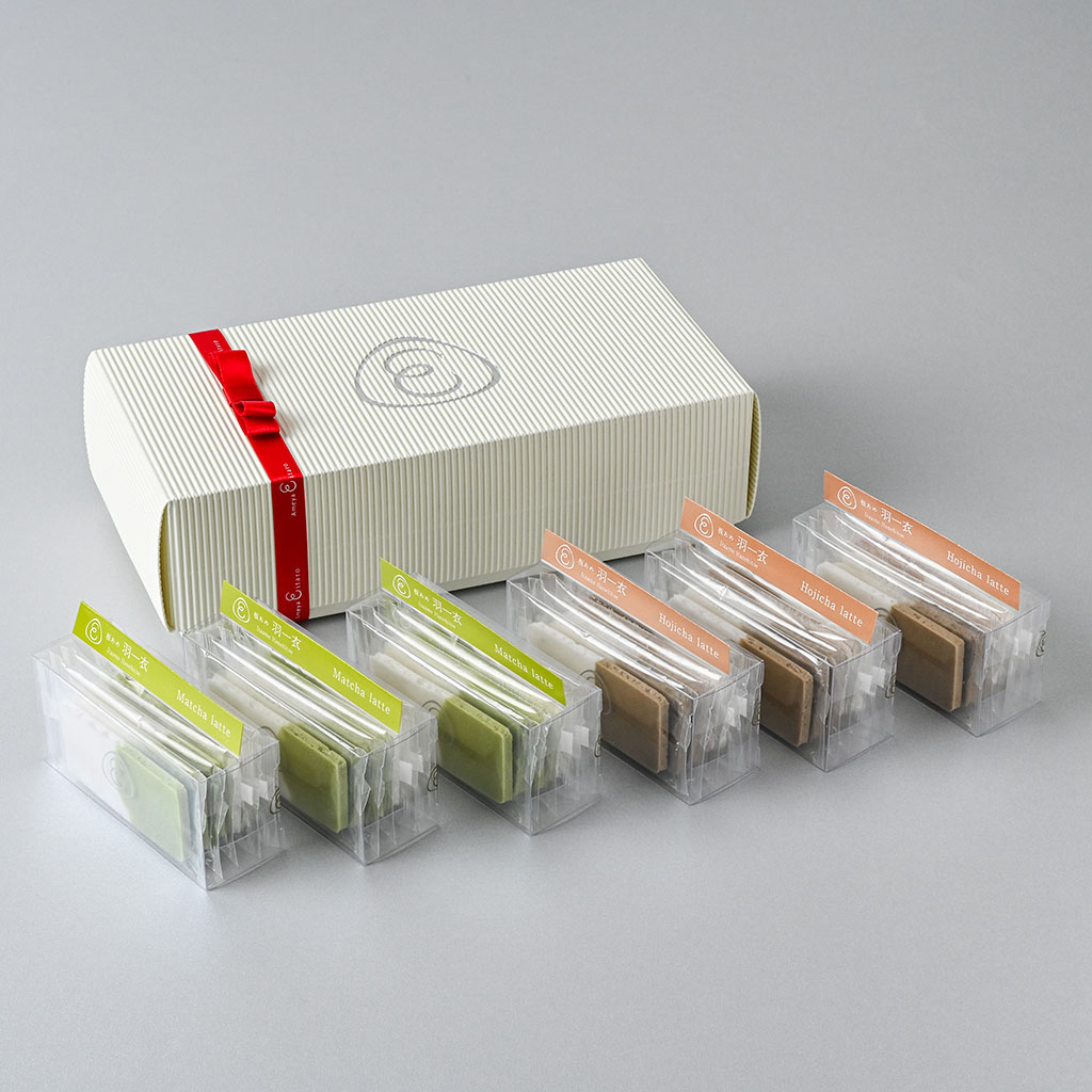 【販売終了】【季節限定】あめやえいたろう 2025 年賀 板あめ 羽一衣 6個入（抹茶ラテ、ほうじ茶ラテ）