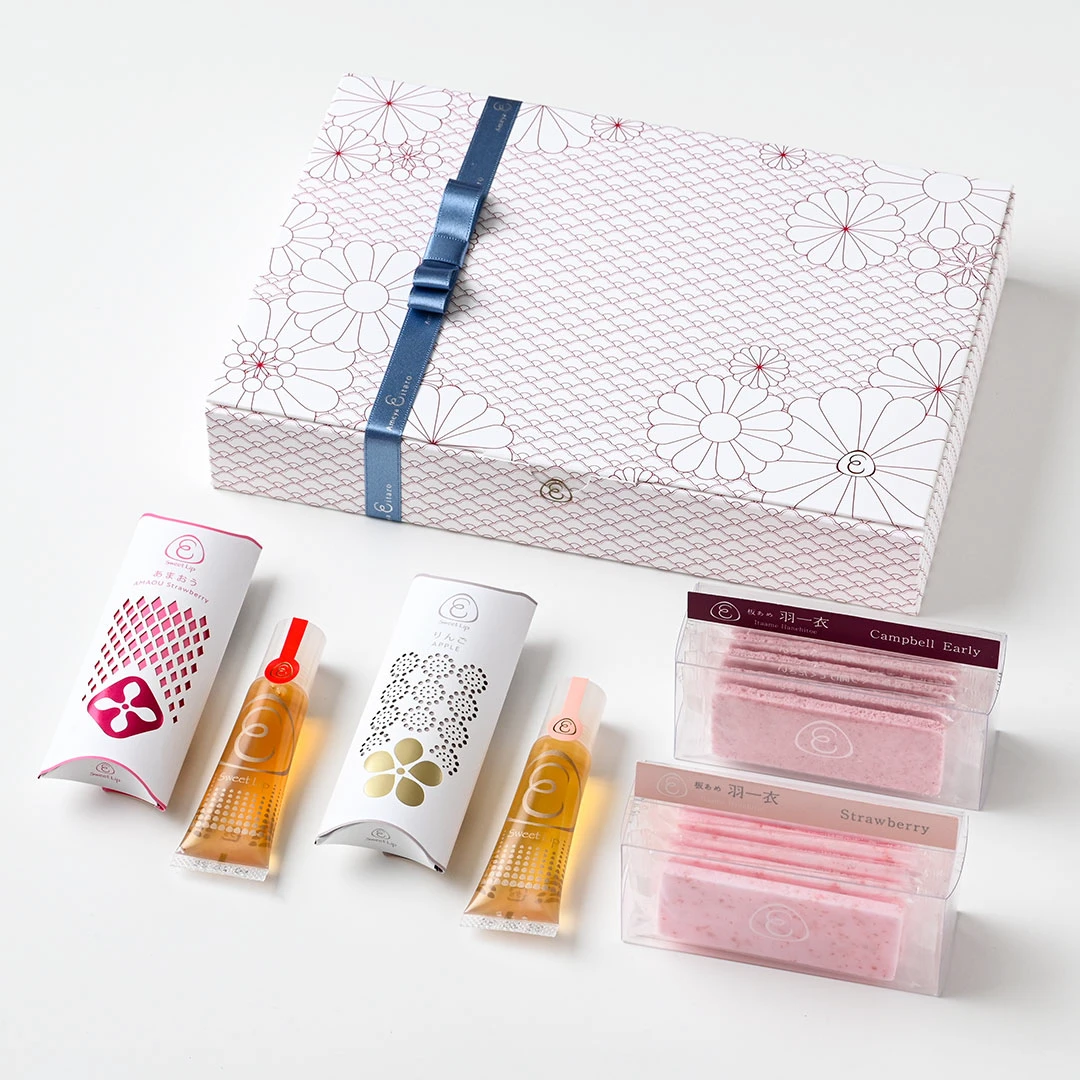 【季節限定】あめやえいたろう ギフトBOX 花衣 ～はなごろも～ みつあめスイートリップ・板あめ 羽一衣 詰合せ