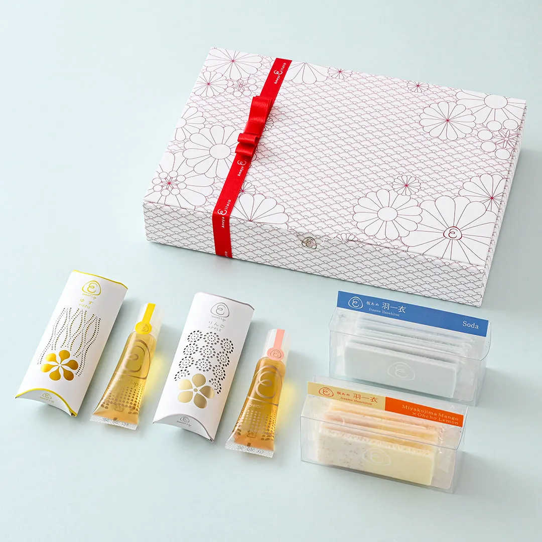 【6月15日販売開始予定】あめやえいたろう ギフトBOX ～夏～ みつあめ スイートリップ・板あめ 羽一衣