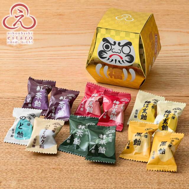 にほんばしえいたろう 福だるま 榮太樓飴12粒入【榮太樓公式オンライン