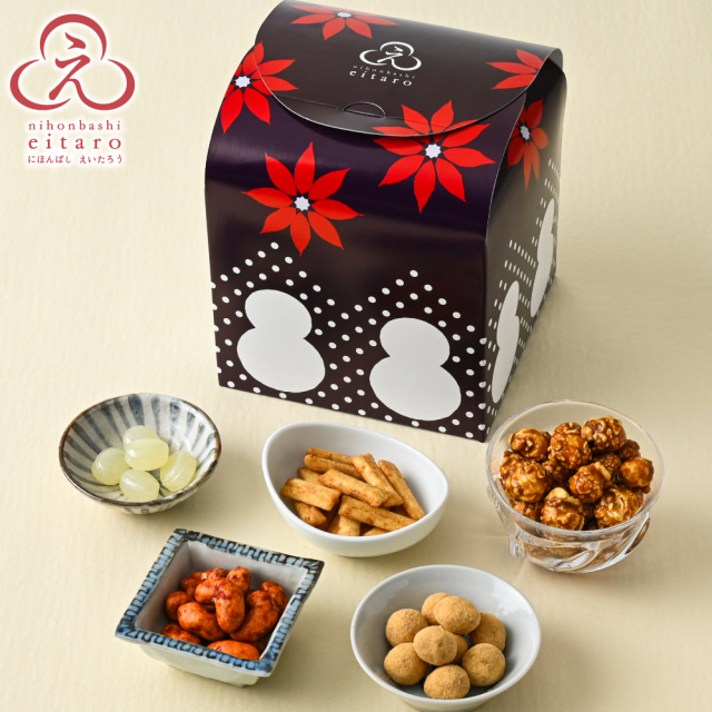 季節限定】にほんばしえいたろう 雪だるまキューブBOX