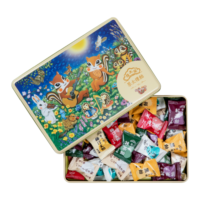 【10月15日販売開始予定】【季節限定】榮太樓 ちさリスコラボレーション缶 榮太樓飴 45粒入