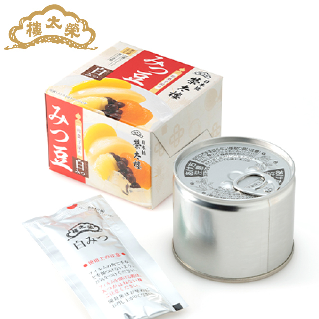 榮太樓 和菓子屋のみつ豆 白みつ 6個