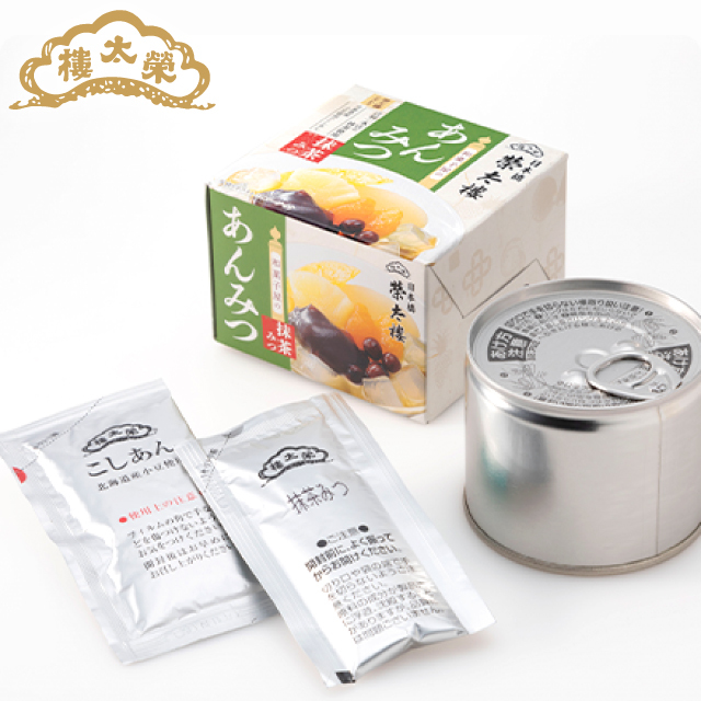 榮太樓 和菓子屋のあんみつ 抹茶みつ 6個