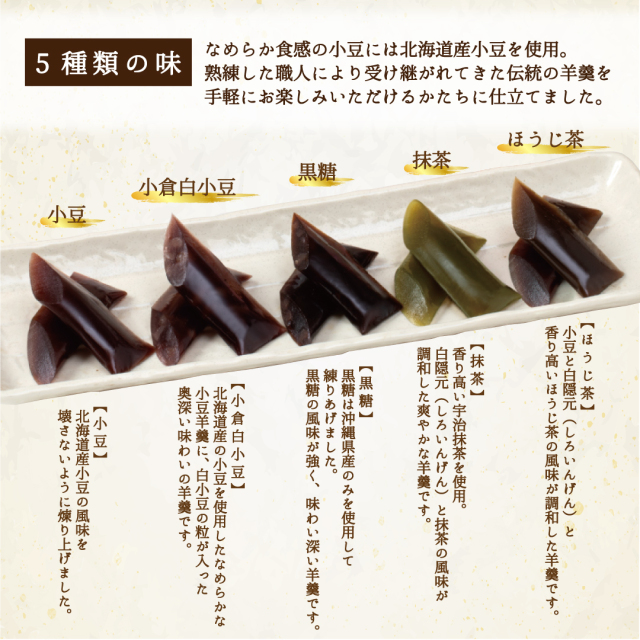 榮太樓 浮世絵 ひとくち煉羊羹 5本入（写楽、ポッピンを吹く娘）