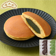 【販売季節外】【季節商品】榮太樓 日本橋どらやき 天空の抹茶 8個入（つぶしあん×4個・天空の抹茶あん×4個）