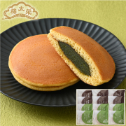 【季節商品】榮太樓 日本橋どらやき 天空の抹茶 12個入（つぶしあん×6個・天空の抹茶あん×6個）