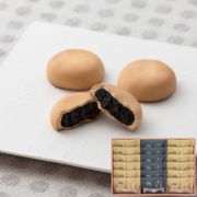 【販売終了】【季節商品】榮太樓 日本橋まんじゅう 胡麻ミルク 18個入（ミルク×12個・胡麻ミルク×6個）