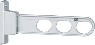 在庫処分品 物干金物 川口技研 ホスクリーン HD-35-S シルバー 1セット（2本組）