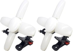 WING ACE （熱田資材） LED電球付クリップランプ スーパールミネX8500PRO SLX-75CL 2個セット