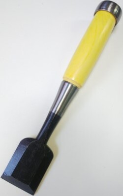 高芝郁夫鑿製作所 高芝通博作 高道 追入鑿 青紙鋼 グミ柄 42mm