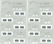 兼房 三面仕上カッター用 エース替刃 No.201 10枚入 2台紙セット
