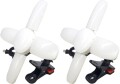 WING ACE （熱田資材） LED電球付クリップランプ スーパールミネX8500PRO SLX-75CL 2個セット
