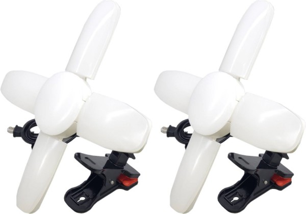 WING ACE （熱田資材） LED電球付クリップランプ スーパールミネX8500PRO SLX-75CL 2個セット