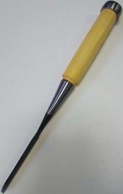 高芝郁夫鑿製作所 高芝通博作 高道 追入鑿 青紙鋼 グミ柄 3mm