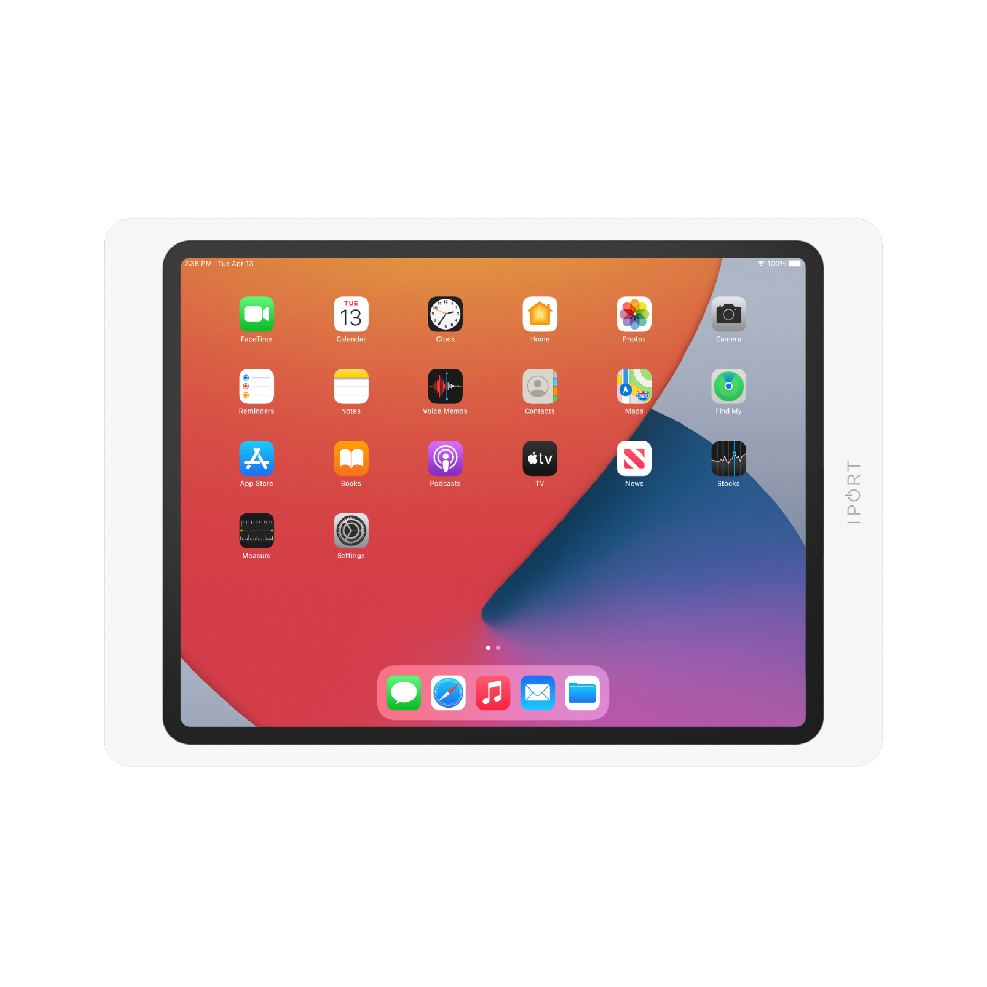 IPORT | SURFACE MOUNT System Pro White 13インチiPad Air (M3 (2025年モデル) / M4 (2026年モデル)) 対応 サーフェイスマウントシステム 【製品番号: 70754】