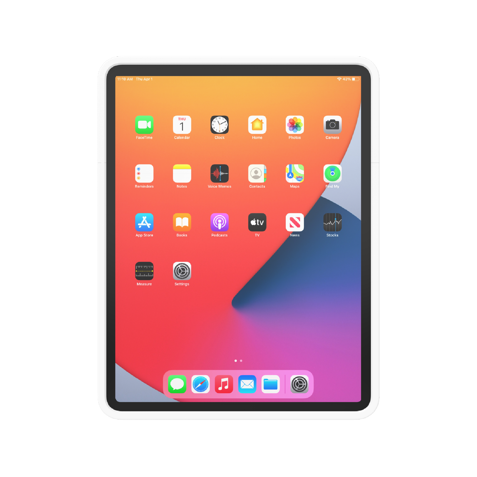 IPORT | CONNECT PRO Case White 非接触充電プロテクトケース　13インチiPad Air (M3 (2025年モデル) / M4 (2026年モデル)) 対応【製品番号: 72327】