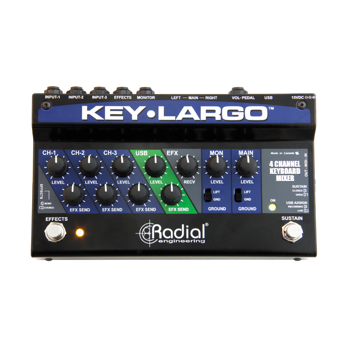 RADIAL Key-Largo/キーボードミキサー/オーディオインターフェイス RADIAL Key-Largo/キーボードミキサー/オーディオインターフェイス