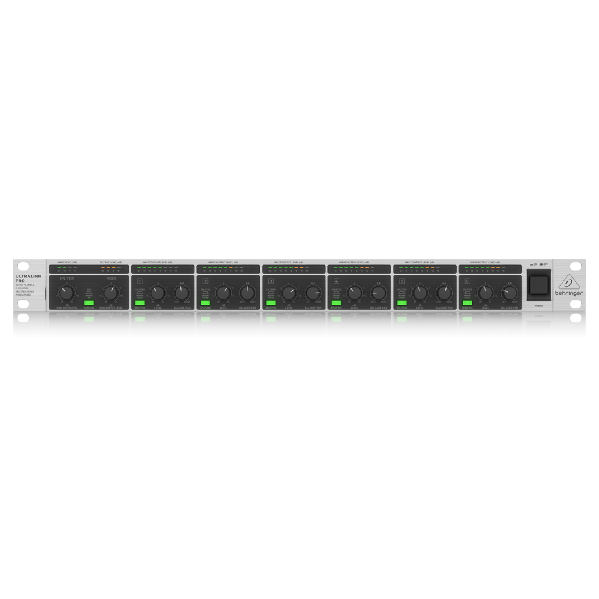 BEHRINGER ULTRALINK PRO MX882スプリッターミキサー② Behringer MX882 V2 Ultralink Pro 8-Channel Splitter/Mixer MX882