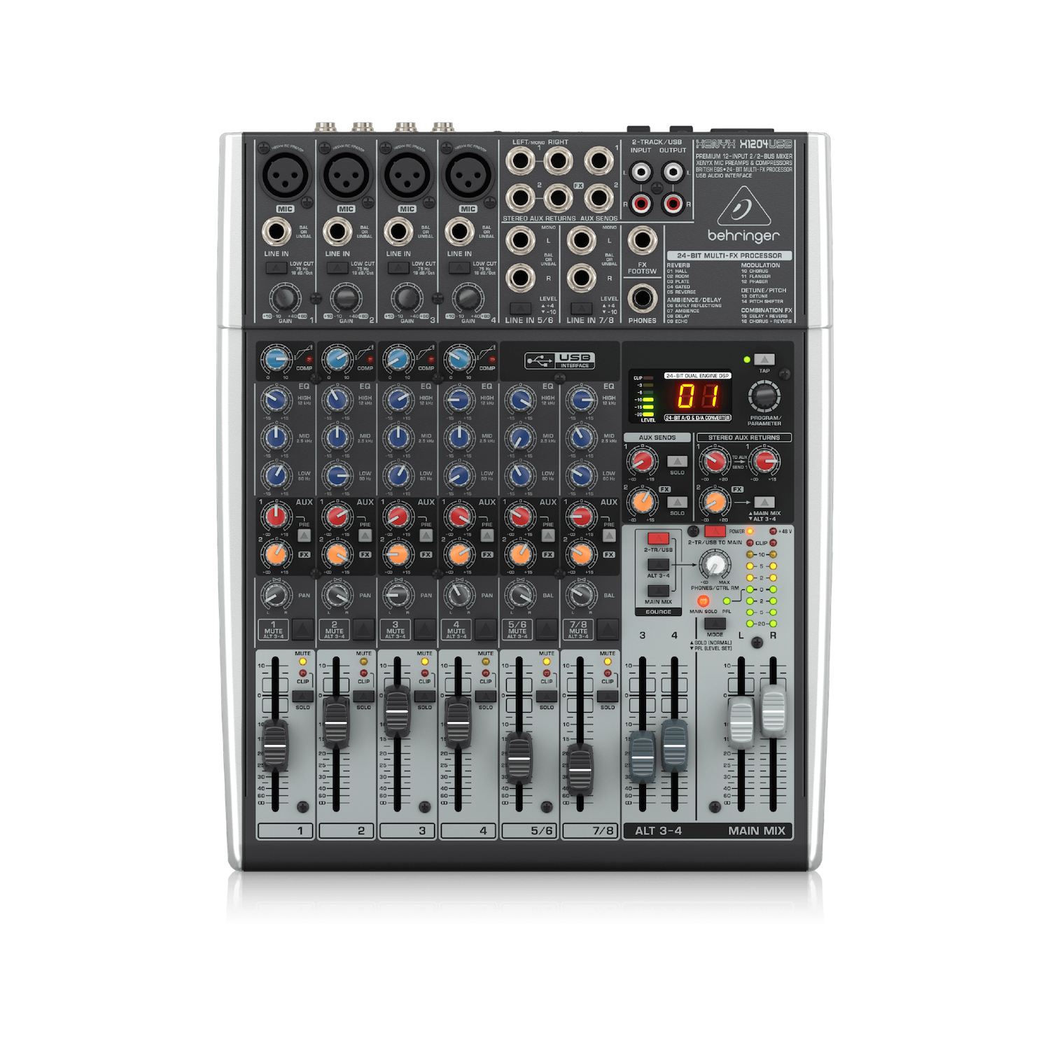ベリンガー ミキサー X1204USB Amazon.com: Behringer XENYX 1204USB Premium 12-Input 2/2-Bus