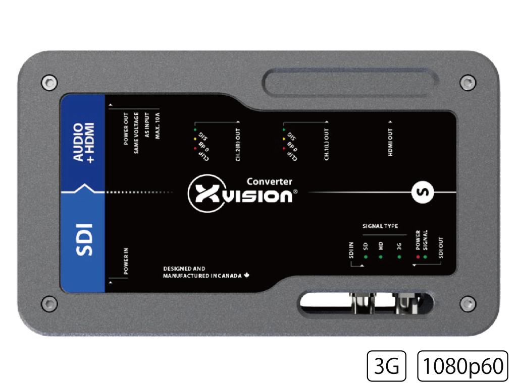 Theatrixx | SDIディエンベデッダー XVVSDI2AUDIOT1（SDI De-Emdedder to HDMI）