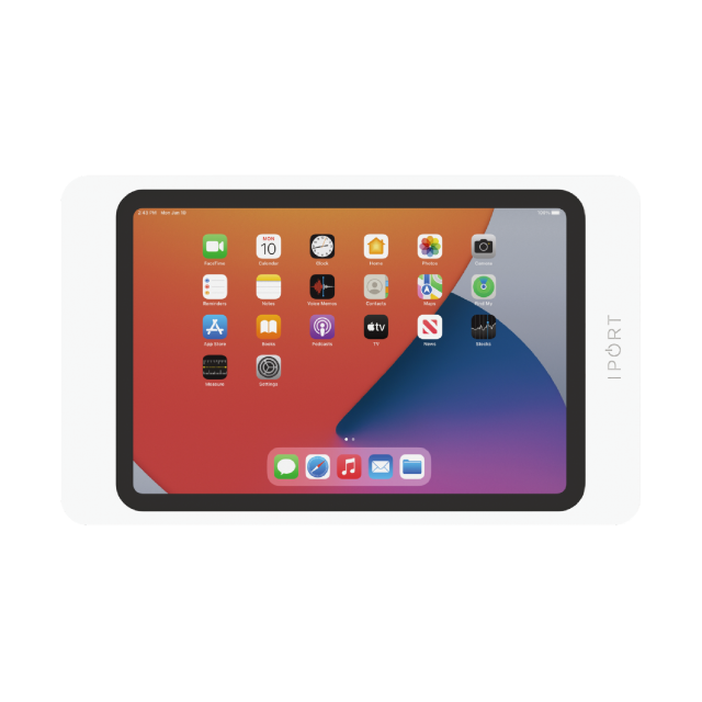 IPORT サーフェイスマウントシステム (サーフェースマウントベゼル + PoE+ and Network Adapter キット) （対応機種: 第6世代 USB type-C iPad mini対応） SURFACE MOUNT System mini 6 White （製品番号: 70806）