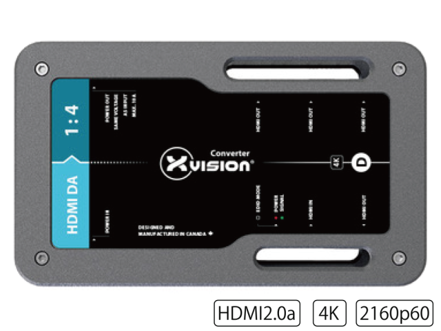 Theatrixx HDMI分配機1:4 XVVHDMIDAT1（HDMI DA 1:4 4K60）