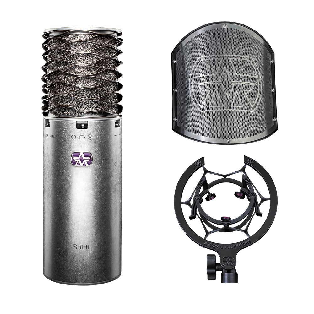 ASTON MICROPHONES Spirit ショックマウント付き Roland - Aston Spirit Black Bundle | Condenser Microphone