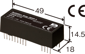 20VF-1-U アイソレーションアンプ 高速応答80μs ±10V 入出力絶縁 エムジー