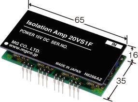 20VS1F-4W4W-U アイソレーションアンプ 4ch入力絶縁 高速応答60μs エムジー