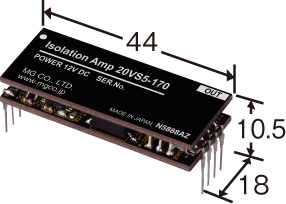 20VS5-170-S アイソレーションアンプ 0-20mA出力 12V電源 エムジー