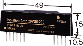 20VS5-200-U アイソレーションアンプ 超高速10μs 約50kHz エムジー